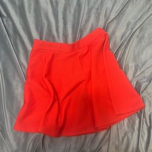 Vibrant Red Loose mini Skirt!